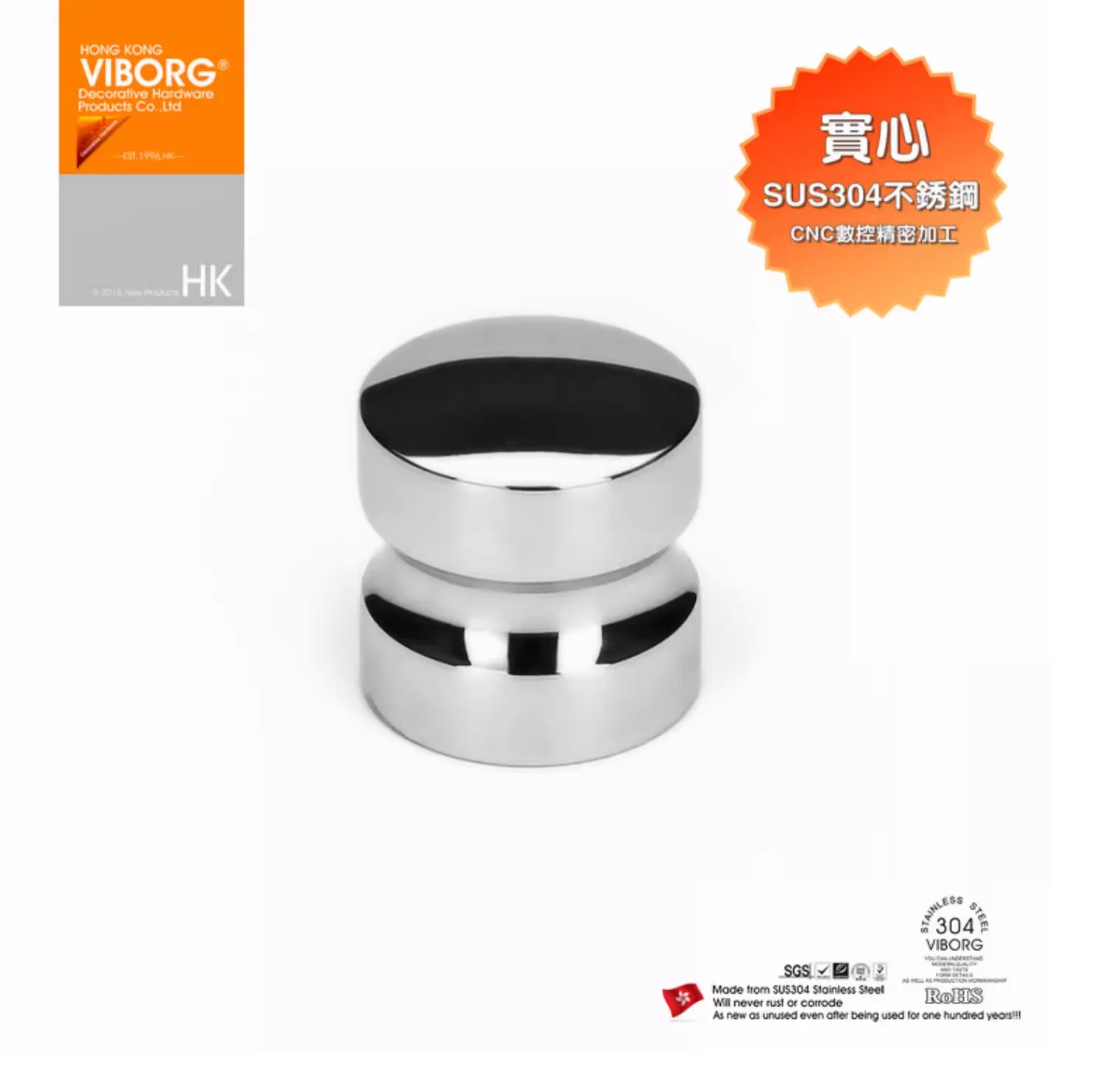 

(5 шт.) VIBORG Deluxe Solid из нержавеющей стали 304, дверные ручки для кухонного шкафа, ручки и ручки для ящиков