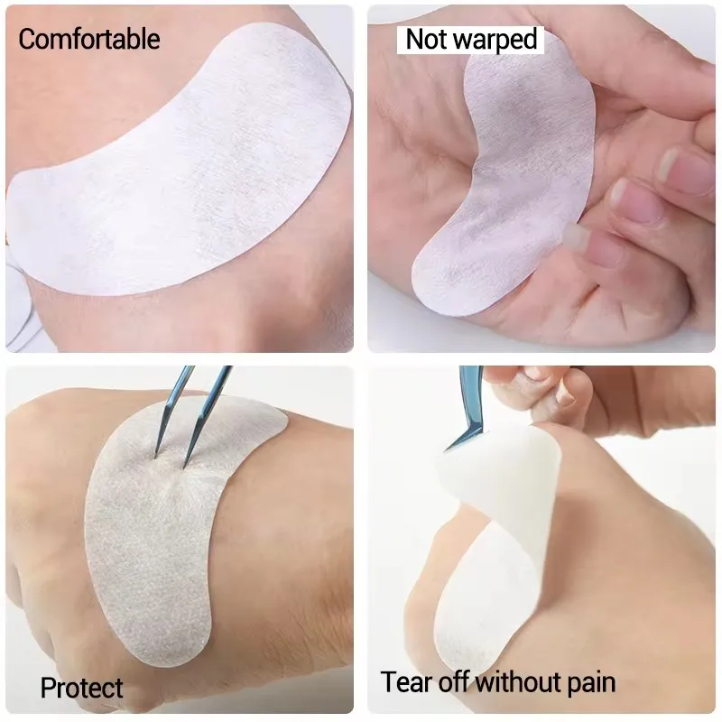 MJ 50Pairs Eyelash Pad Gel Patch Grafting Eyelashes Under Eye Patches For Eyelash Extension Paper Sticker Application Make Up