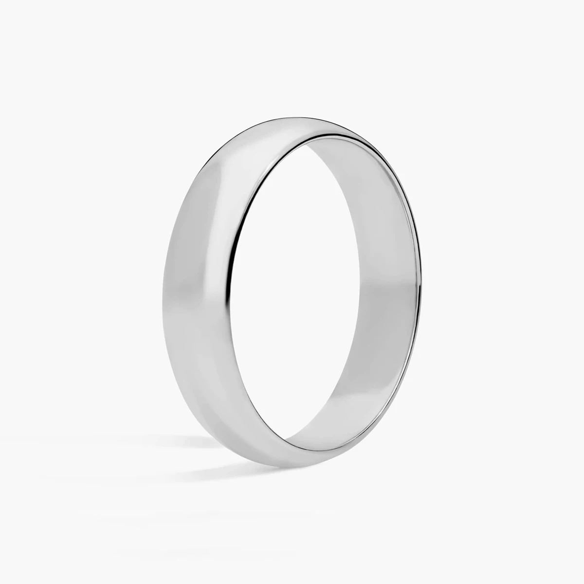 Custom Solid Gold Men Minimalist Wedding Ring 10K 14K 18K Plain Gold Classic Simple Ring for Men Women Unisex