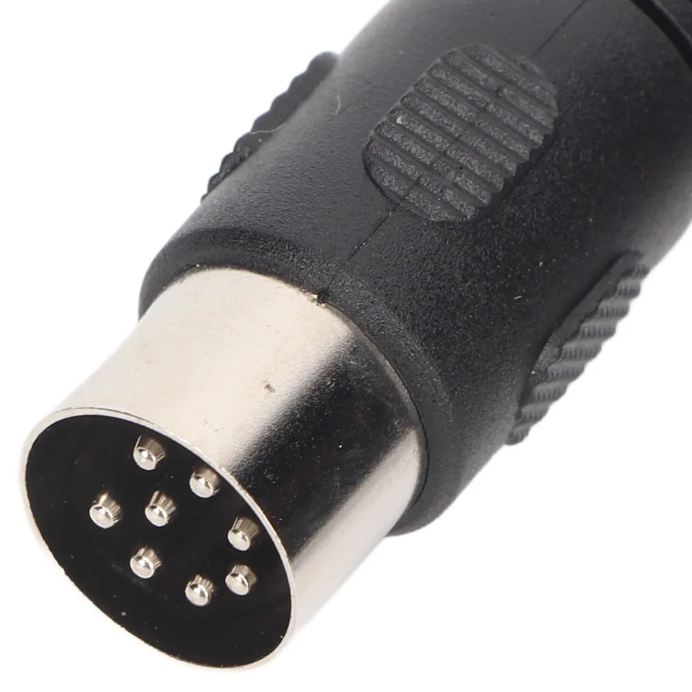 Professional 8 Pin Din to 2RCA Adapter Plug and Play 1.5m / 4.9ft Sound Instrument Cable 8 Pin Male to Female 2RCA