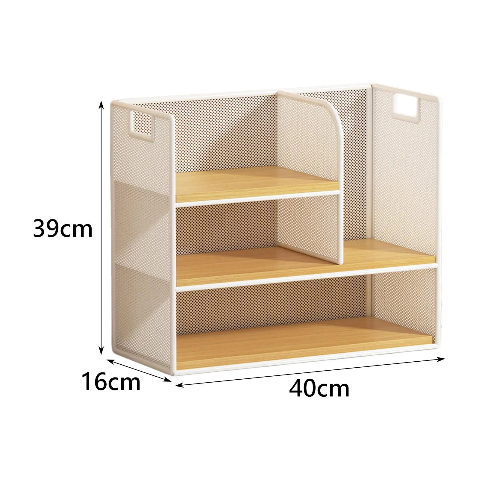 Imagem -06 - Organizador Multiuso Desktop Economia de Espaço Madeira Suprimentos Portáteis Rack de Documentos Mesa de Escritório Quarto Escola Faculdade