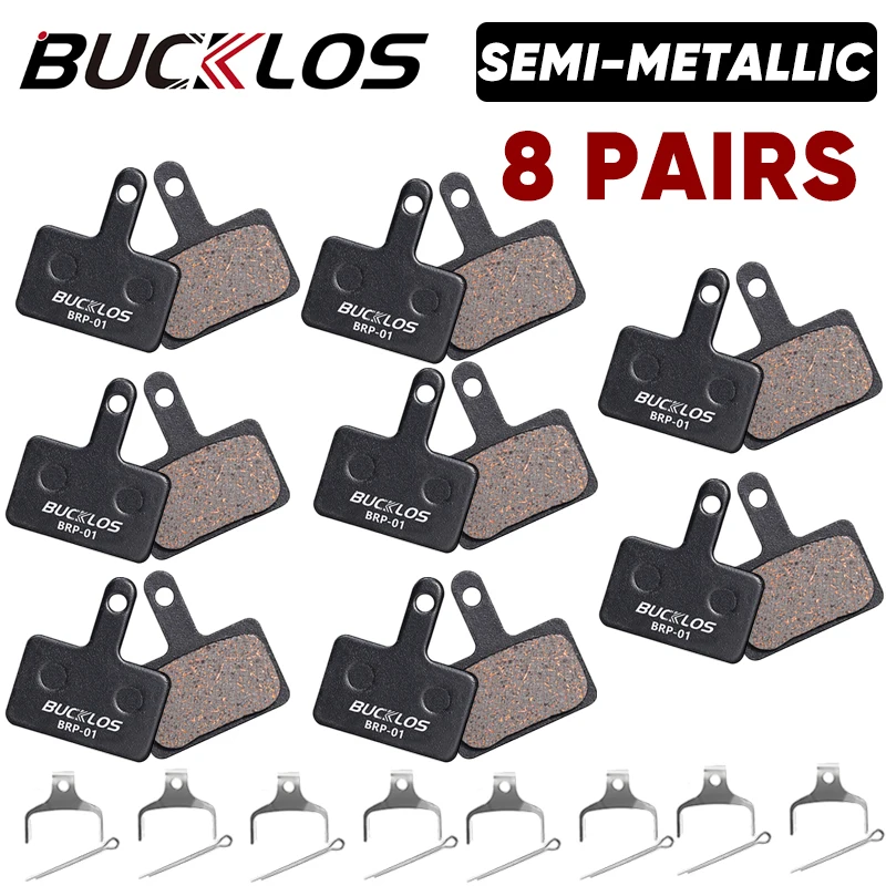 Bucklos Semi-Metal Mountainbike Scheiben bremsbeläge Halb metall hydraulische Scheiben bremsbeläge Fahrrad bremsbeläge für Shimano B01s B05s