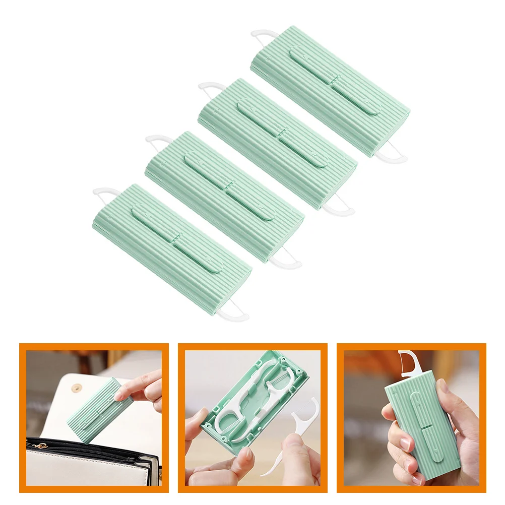 

40 Pcs Dental Floss Stick Portable Holder Dispenser Flossers Case Toothpick Organizer Picks