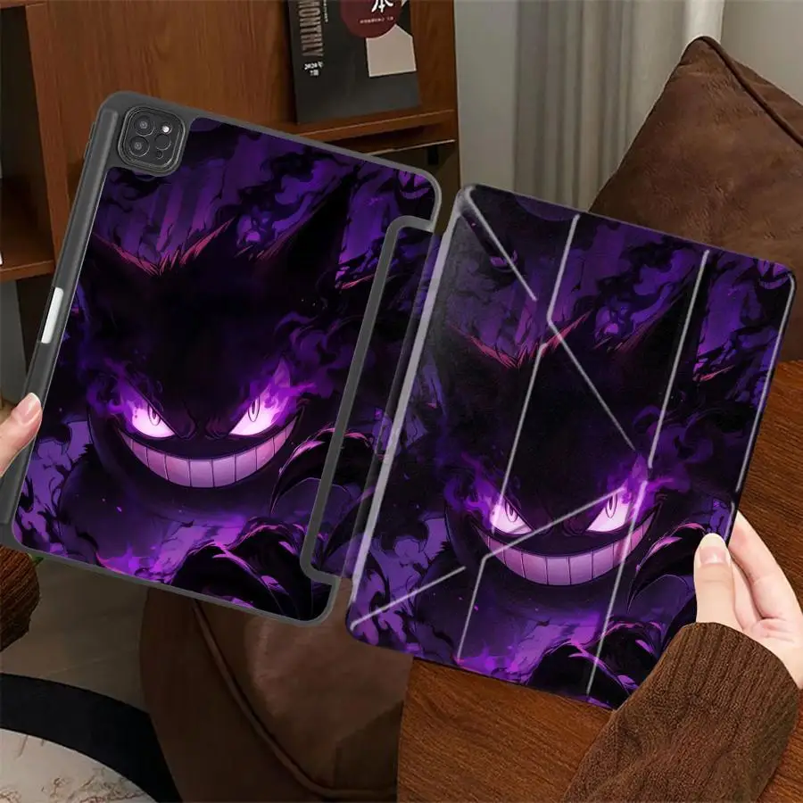 Pokemon Hot Gengar Holder Cover Tablet Case For iPad Pro 11th 10th 9th 8th 7th 12.9inch Air 4 5 M3 M2 1 2 M4 11inch Mini 6 7 Pro