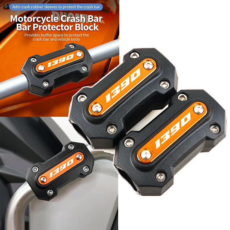 

Motorcycle CNC Engine Guard Bumper Protector Crash Bar Block protection For KTM 1390 Super Adventure 1390 SUPER DUKE Accessories
