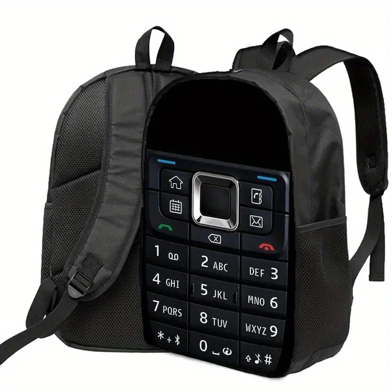 Funny Phone Backpack with Personalized Phone Design Lightweight for Commute Bags for Women Men Back To School