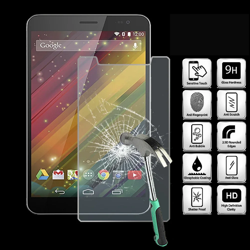 

For HP Slate 7 VoiceTab Ultra - 9H Tablet Tempered Glass Screen Protector Cover Explosion-Proof High Quality Screen Film