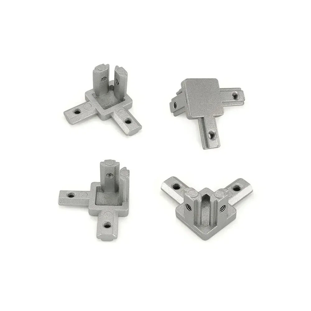 

10 Pcs 2020 3030 4040 3 Way Corner Bracket Files Connector With Screws For Standard T Slot Aluminum Extrusion Profile 2020 3030