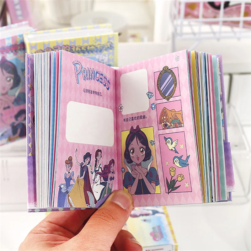 4pcs/lot Disney Princess Memo Pad Sticky Note Cute Notebook Stationery Label Notepad Post Office School Supplies