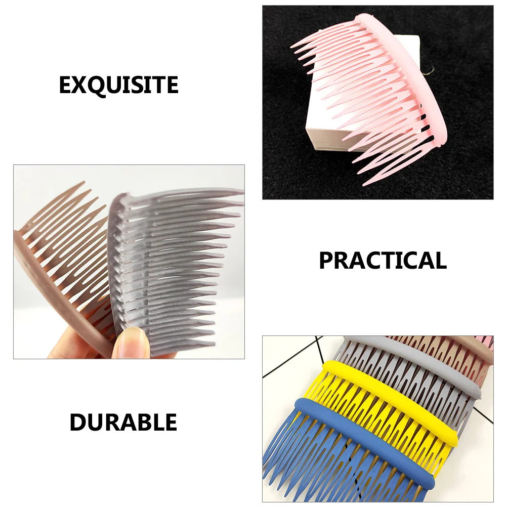 

12pcs Side Hair Stylish Hairdressing Combs Smooth Durable For All Hair Types Elegant Women Side Combs