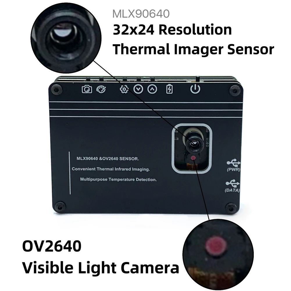 

3.5 Inch Thermal Imaging Camera -40-450℃ Measurement 32x24 Pixel Thermal Camera for Inspection Electrical/Mechanical Building