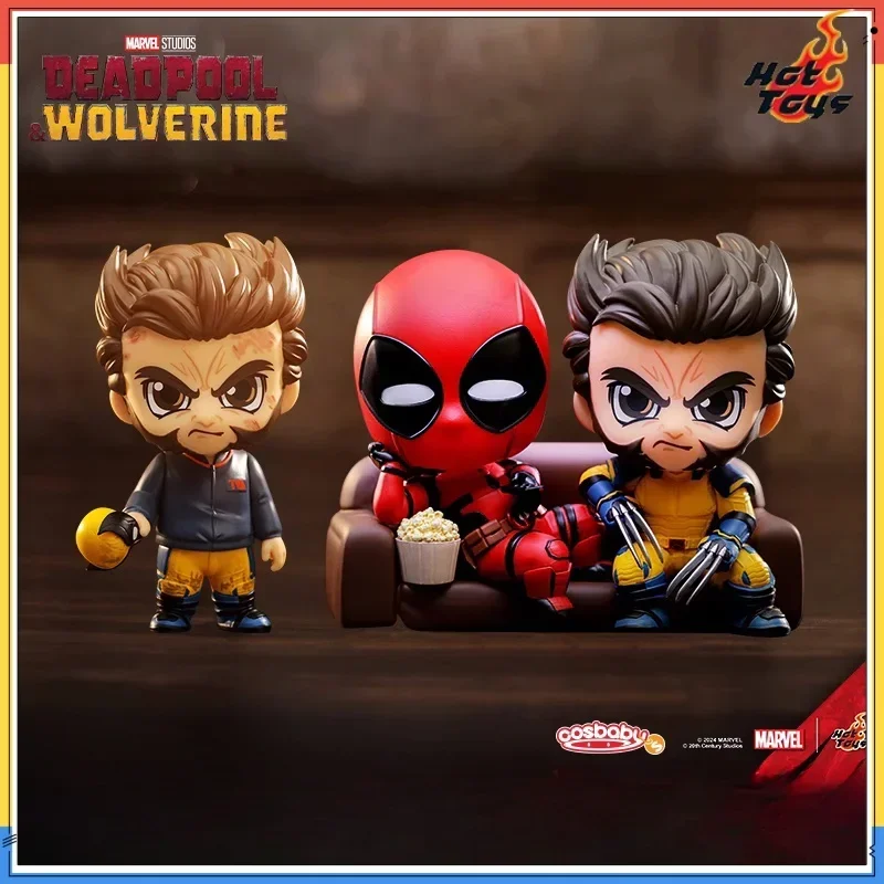 

Hot Toys Deadpool and Wolverine (TVA Uniform Version) COSBABY (S) Mini Collectible Figure Marvel Universe Toy Collection