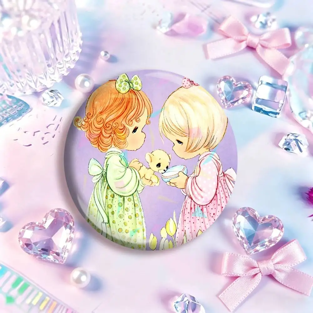 Precious Moments  Icon Badge Handmade Tinplate Brooch for Chest Ornament Gifts Easter decorations