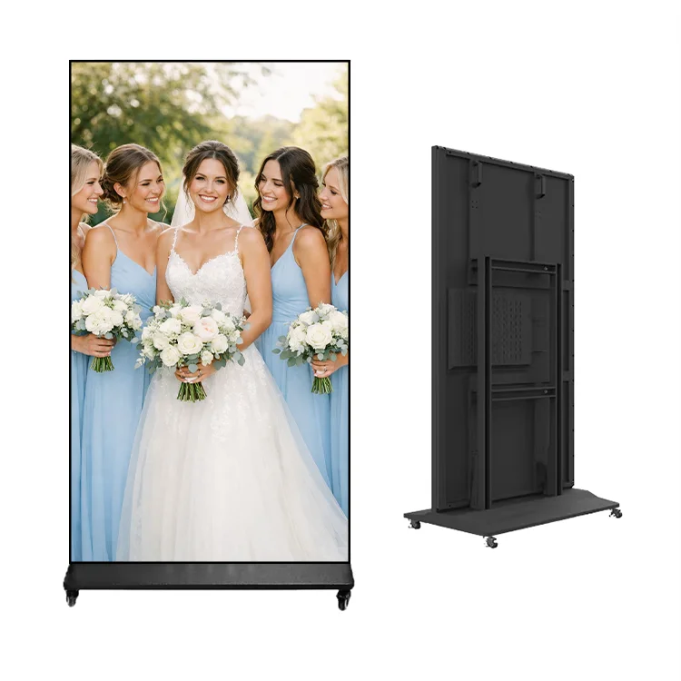 

65-Inch high definition 4K resolution ultra-thin full LCD advertising display event party floor-to-ceiling indoor digital