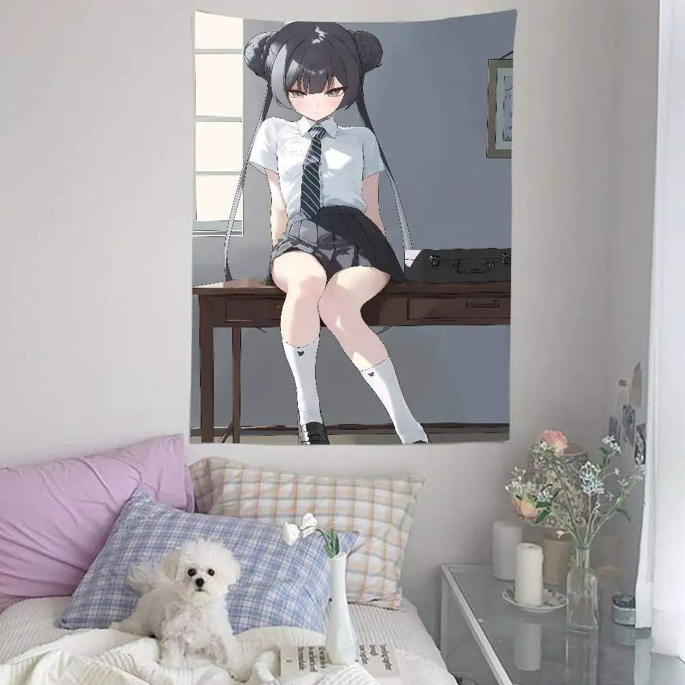 Kawaii Hot Ryuuge Kisaki Blu Archivio Gioco Arazzo Popolare Decorazione della stanza Arazzo da parete Camera d'arte Decorazioni per la casa Decorazione della parete