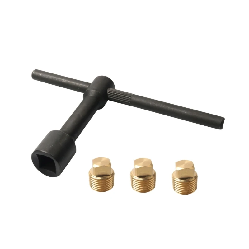Marine Drain Closure Set Boat Drain Plugs for Hand or T-Handle Wrench Operation