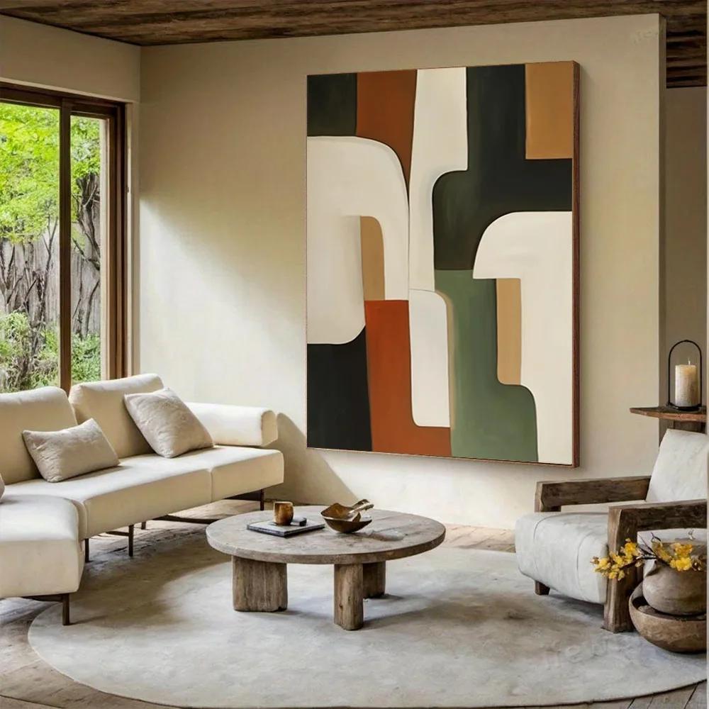 

Modern Abstract Colorful Animal Oil Paintings 100% Handmade Family Living Room Decor Wall Canvas Painting