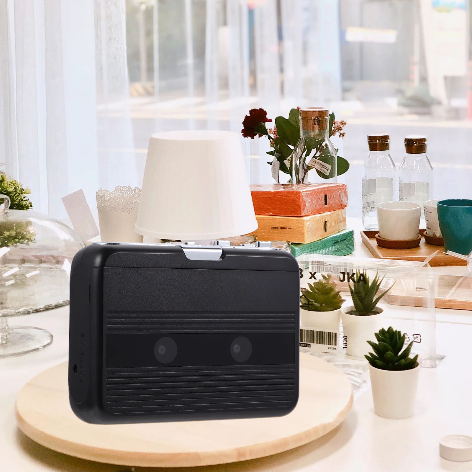 1Pcs Wireless Cassette Player Portable Stereo Tape Radio Personal Wireless Transmitter Lightweight ABS Metal