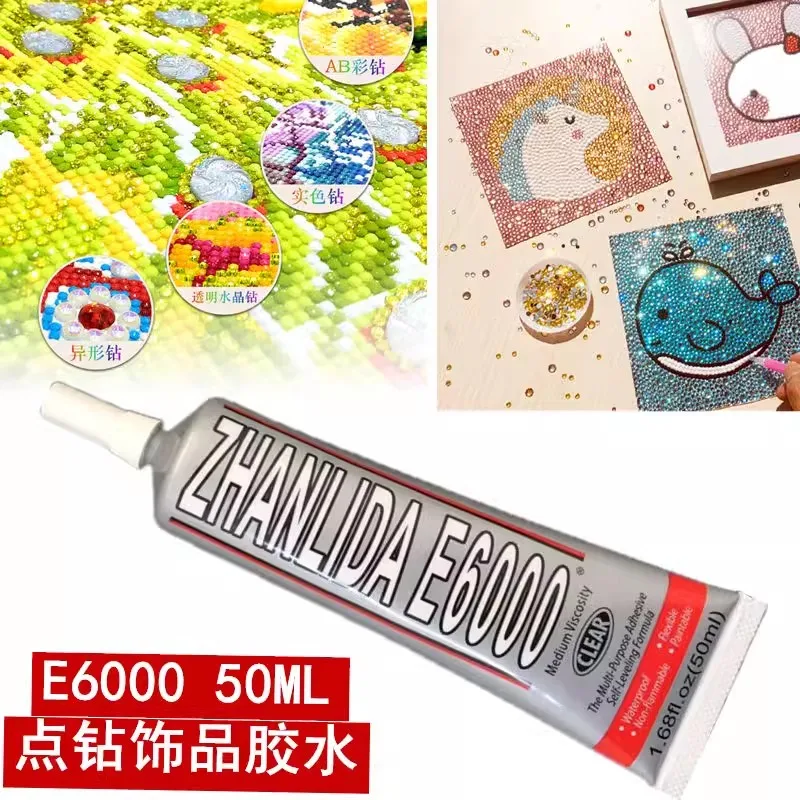 

E6000 Glue 15/50/110ml DIY Crystal Rhinestones Craft Needle Epoxy Adhesive Strong Hotfix for Jewelry Jewelry Clothes Crafts Glue