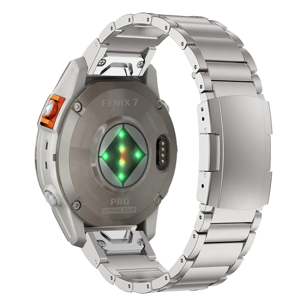 Pasek do zegarka 22mm ze stopu tytanu QuickFit 26mm dla Garmin Fenix 7 7x Pro taśma metalowa Solar dla Epix Pro (Gen 2) 47mm 51mm bransoletka