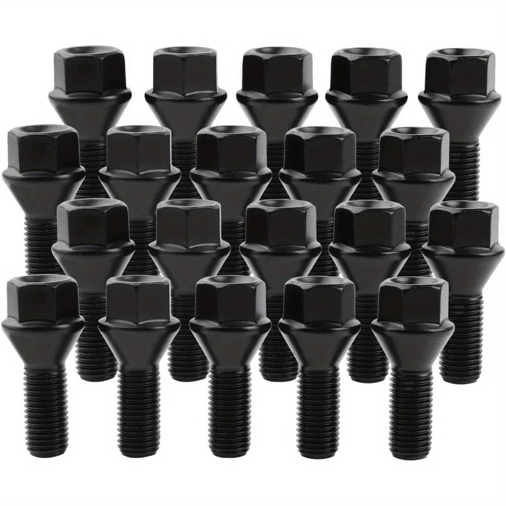 

20 шт., 36136781151 Болты с проушинами колес 14 мм x 1,25 шпильки, совместимые с F30 F35 F10 F25 X3 E70 X5