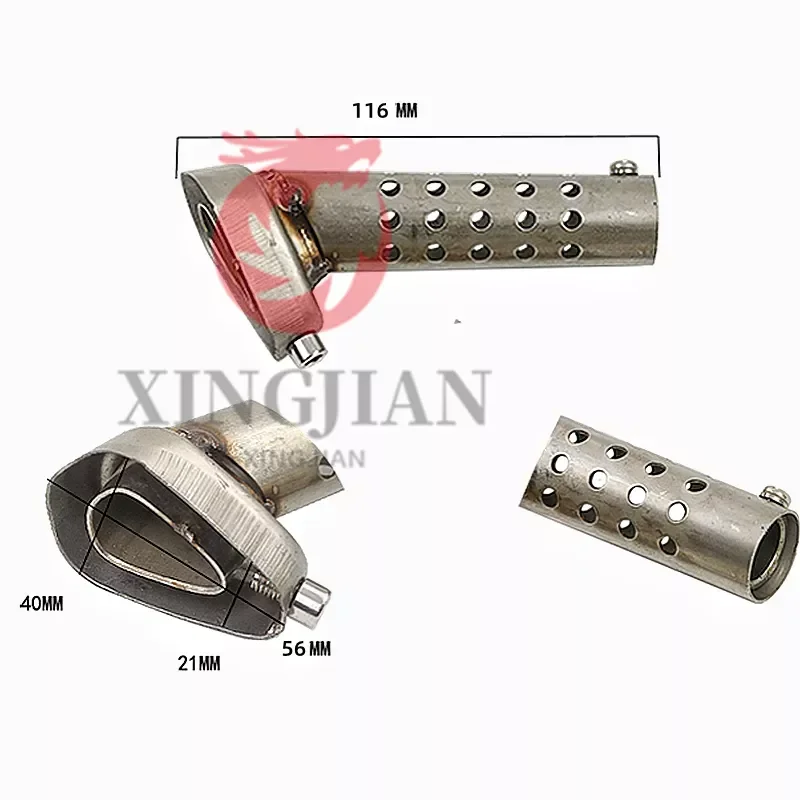 Universal Motorcycle Exhaust Muffler For Akrapovic Small Hex Sound Adjustment Accessories Modification Parts