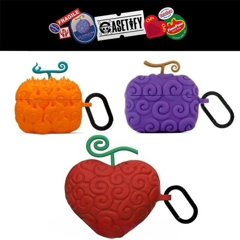 

ONE PIECE Originality Cartoon Silicone Rubber Devil Collector's Edition Headset Case Apply To IPhone AirPods Pro/AirPods Pro2
