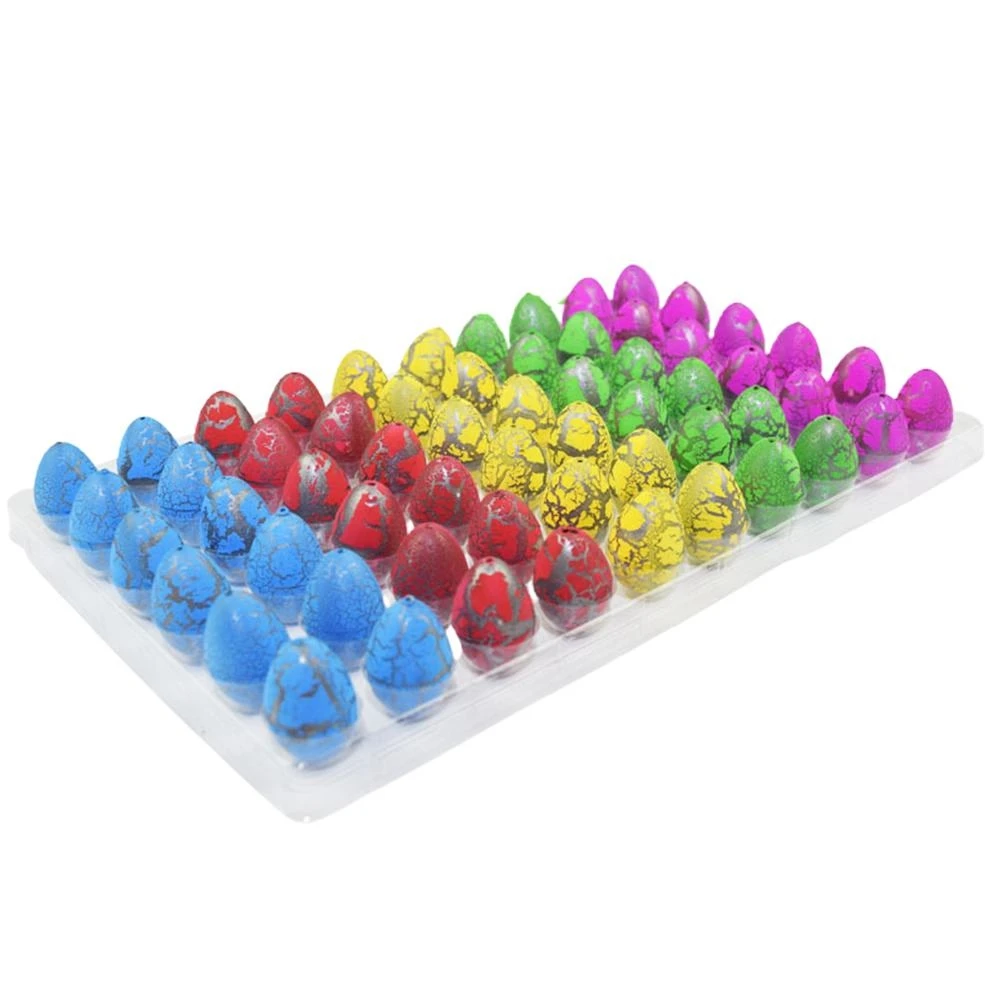 

60Pcs Dinosaur Hatching Egg Color Cracked Dinosaur Expanding Egg Toy Color Cracked Centimeter