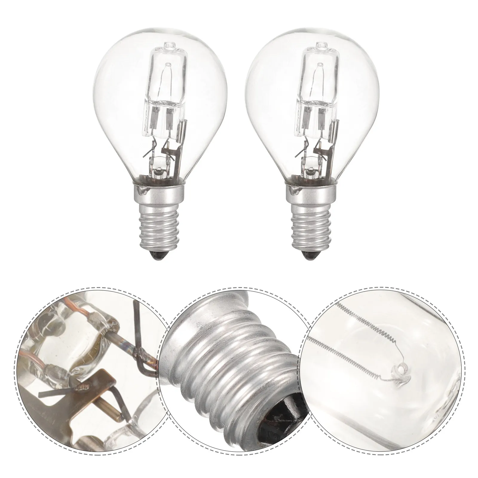 

2Pcs Oven Light Bulbs E14 Replacement Heat Resistant Appliance Bulbs for Microwave Oven Refrigerator Use Appliance Light Bulb