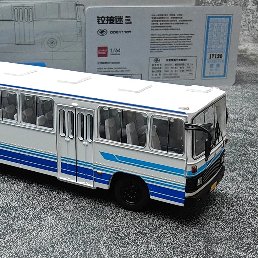 Dandong Huanghai DD6111CT modelo de autobús articulado, modelo de autobús, colección de regalos de vacaciones, autobús de Pekín, 1:64