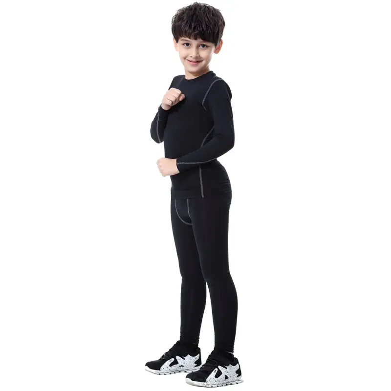 Boys Sport Pants Tights Compression Leggings Baby Soccer Training Sport Pants Kids Sweatpants Quick-Dry Workout Leggings