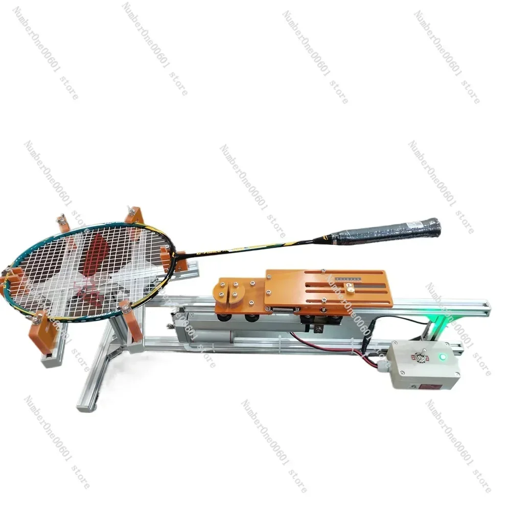 Electric Badminton Racket Stringing Machine Wire Stretcher DIY Racket Frame Threading Machine 20-32LB Adjustable with Tools