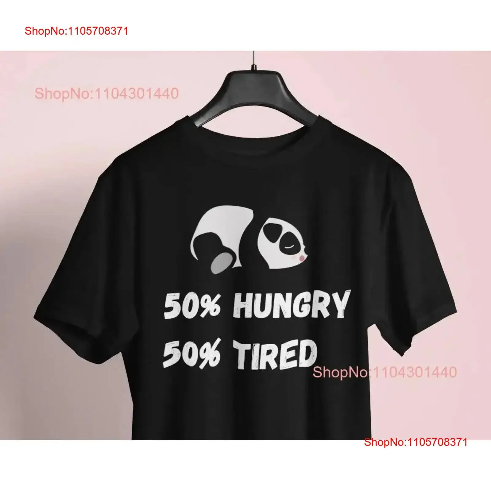 Mens Funny T Shirt Comedy 50 Hungry and Tired Humour Slogan Foodie vintage Washed Comfortable fashion Breathable Stretched