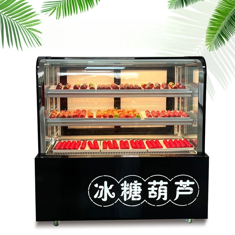 

Mini skewer three-layer rock sugar gourd display cabinet low temperature freezing air cooling freezer frost-free
