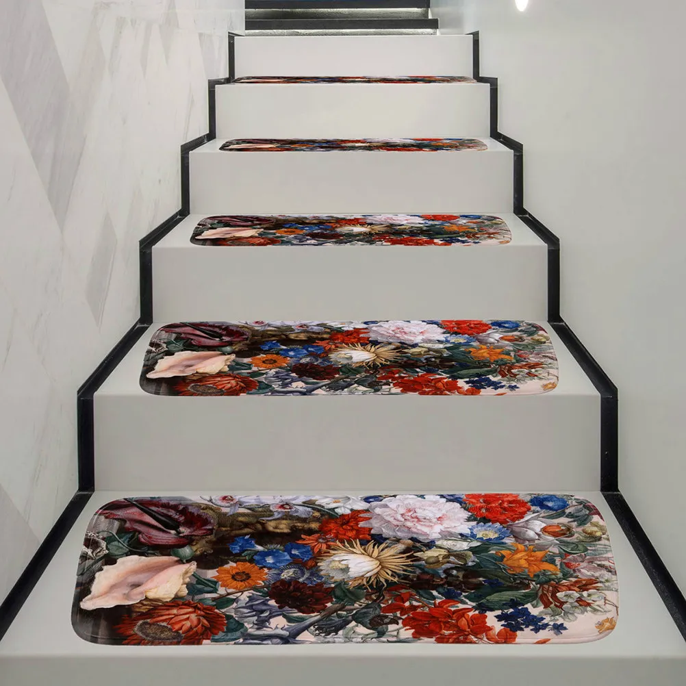 Carpet Treads Rug Removable Stair Protector for Mats Indoor Rubber Backed Adhesive