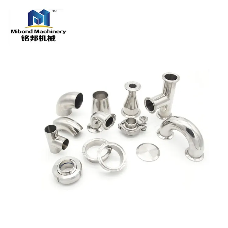 Food grade stainless steel 304/316 sanitary pipe fittings/elbows tees cross union