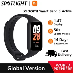 [World Premiere] Global Version Xiaomi Smart Band 8 Active Smartband Blood Oxygen Monitor 1.47'' Screen 14 Days Battery Life