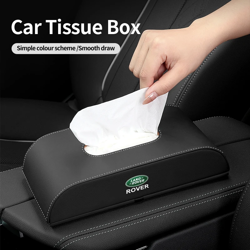 Car Tissue Box Holder Centre Console Armrest Napkin Holder Auto Seat Backrest Tissue Holder For Land Rover Freelander L2 LF Rang