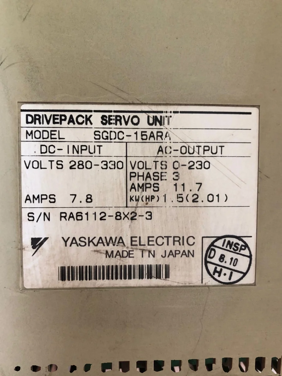 Yaskawa Servo Drive SGDC-15ARA Original Stock