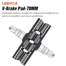 Lebycle MTB Replaceable Aluminum Alloy V Brake Pads Drawer Structure High Quality Bicycle Light Weight