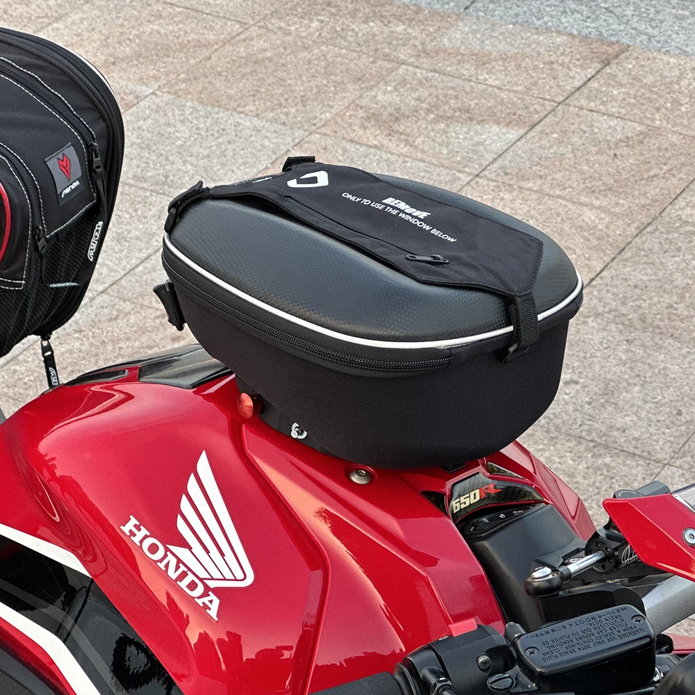 

Для HONDA CB600F CB919 HORNET CBF 600/1000 XL 700 CB750 CB1300 CB1000R DN01: Водонепроницаемая сумка на топливный бак с быстрым креплением для мотоцикла