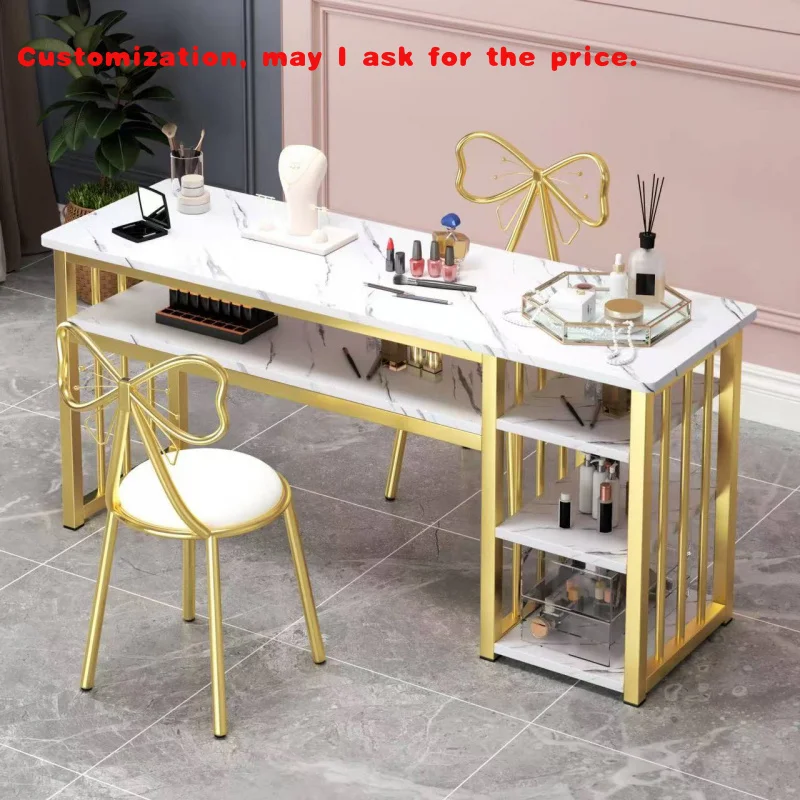 

на заказ.2026 Горячие продажи Мебель для маникюрного салона Столы для ногтей Маникюрный стол для салона красоты