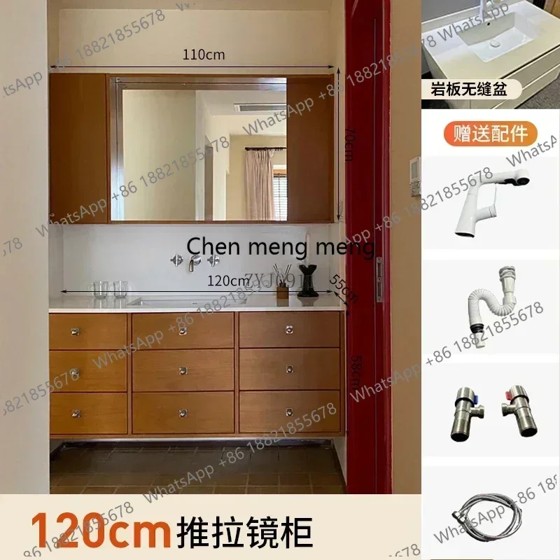 P3  Cabinet Floor Bathroom Space Saving Narrow Furniture Mirrors Multifunction Home Column Storage Small Closet Wooden Wc view 4