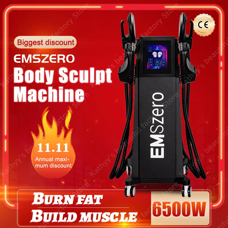 

EMSzero RF Machine with 4 Handles Muscle Training EMS Muscle Stimulator For Body Slimming Fat Burning