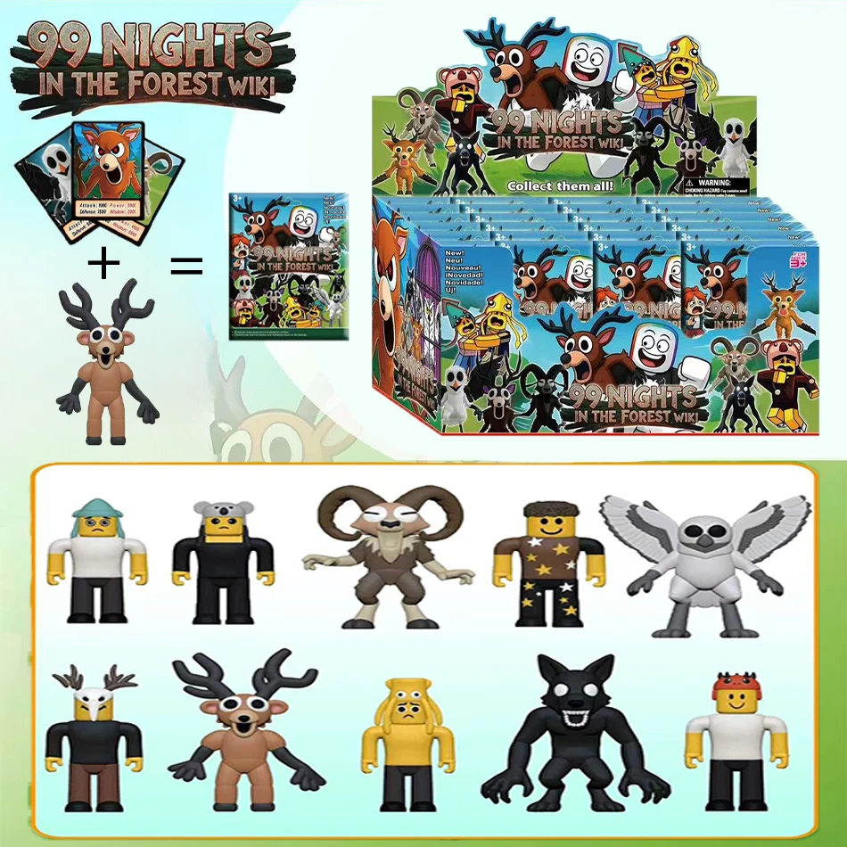 99 Noców w Lesie Figurki Blind box 99 Noców Figurki Figurka Sowa Jeleń 99 Noców w Lesie Figurka Plastikowa Zabawka Prezent