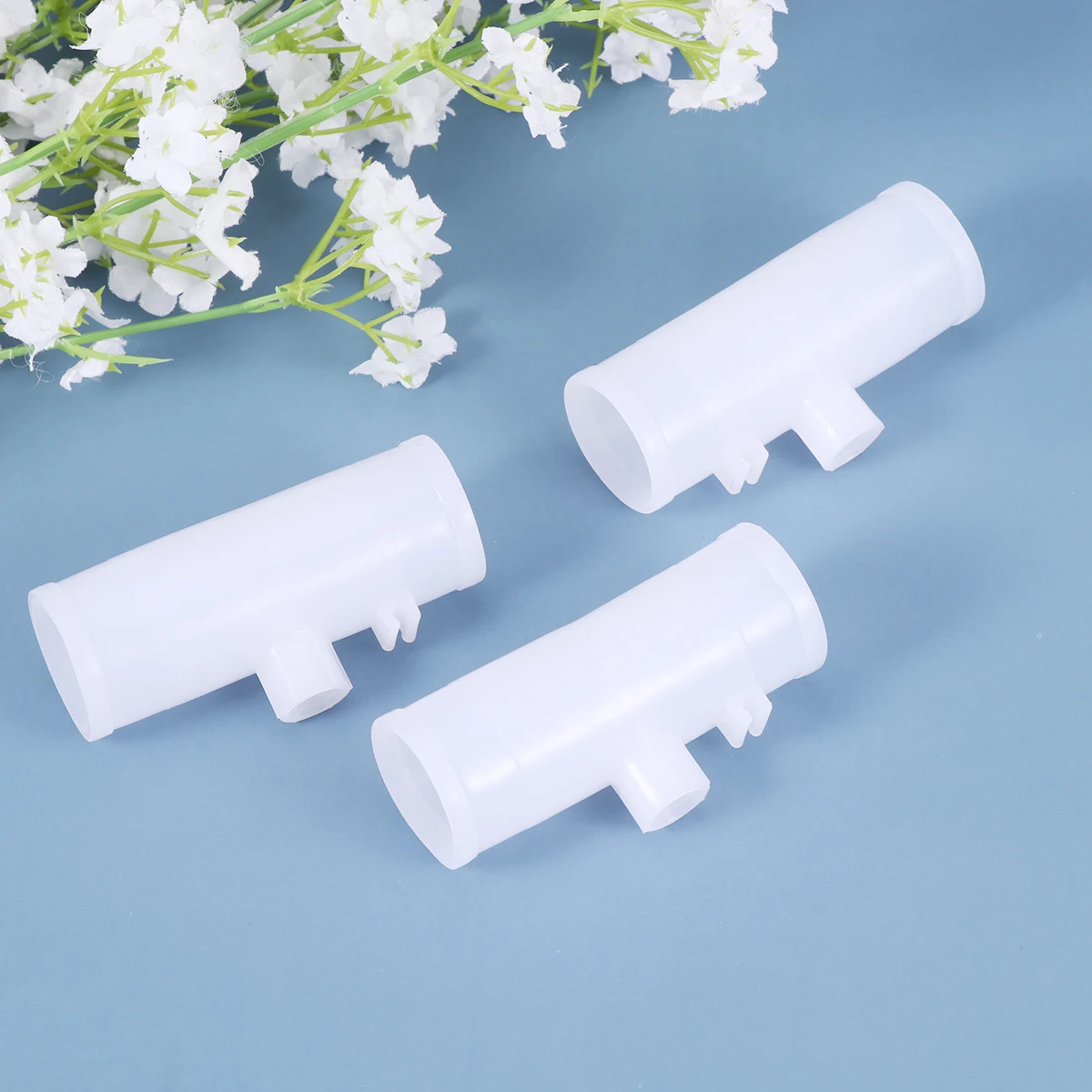 

20 Pcs Tee Water Pipes Premium Material Farm Supplies Chicken Drinker Pipe Three Way Bird Drinking Fountains