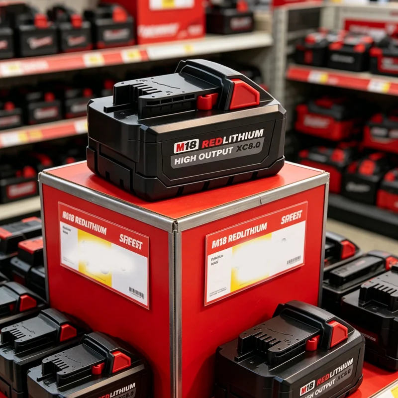 

2026 Milwaukee M18 18V Battery & Charger Kit 8.0Ah High Capacity Li-ion | Fast Charging for All M18 Tools