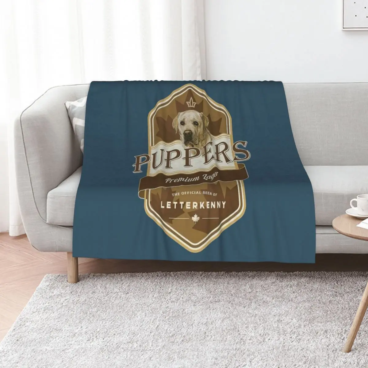 Letterkenny Puppers Premium Lager Beer - Letterkenny shoresy - Letterkenny Shoresy shirt -Dog Lover Throw Blanket Bed Blankets