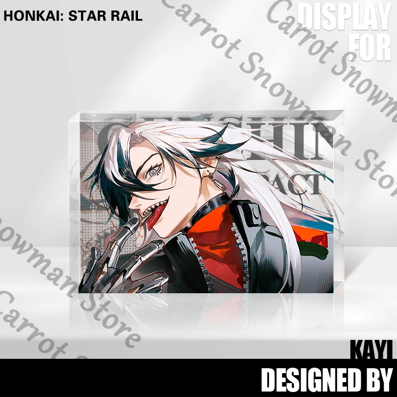 Anime Honkai: Star Rail Mydei Boothill Avventurina Mattoni acrilici Tavola in piedi Alta trasmittanza Cospaly Cartoon Decorare