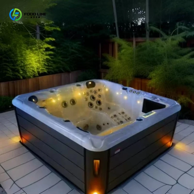 Outdoor Hot Tub Acrylic Whirlpool Heated Digital Display Water Pump 2-6 Person OEM ODM Oasis